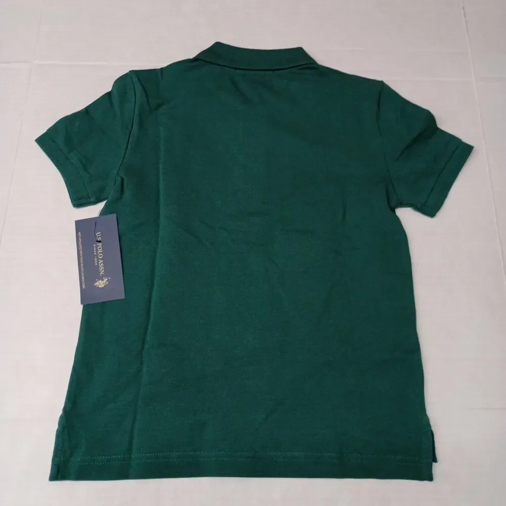 U.S.‎ Polo Assn. Boys Embroidered Polo Shirt M (8) Green